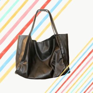 Forever 21 faux pebble leather tote